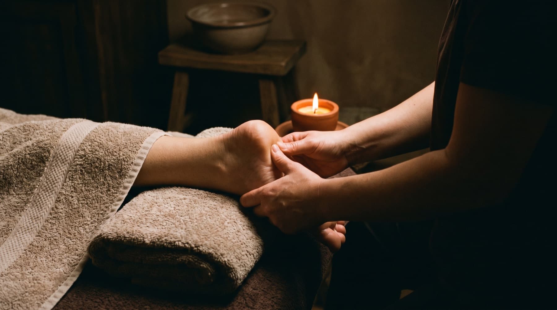 Foot reflexology massage at D-Urban Lounge, Bahria Town Phase 1